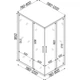 Кабина для душа BRAVO прямоугольная двухдверная без поддона Notec N120FS 120x80x185см матовый витраж 5 мм профиль сатин 000028403 - изображение 6
