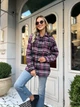 Fashions • Жіноча сорочка в клітку Daffy Fashions 42-44 фіолетовий (2147-бу) - зображення 6
