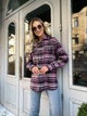 Fashions • Жіноча сорочка в клітку Daffy Fashions 42-44 фіолетовий (2147-бу) - зображення 7