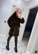 Fashions • Шуба женская под шиншиллу Mavis Fashions 58 шоколад (№037К-1/ш-бр) - изображение 3