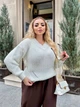 Fashions • Светр жіночий оверсайз Ніка Fashions 44-56 молоко (231-нс) - зображення 5