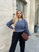 Fashions • Светр жіночий оверсайз Ніка Fashions 44-56 джинс (231-нс) - зображення 5