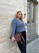 Fashions • Светр жіночий оверсайз Ніка Fashions 44-56 джинс (231-нс) - зображення 8