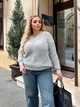 Fashions • Светр жіночий оверсайз Ніка Fashions 44-56 сірий (231-нс) - зображення 1