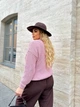 Fashions • Светр жіночий оверсайз Ніка Fashions 44-56 пудра (231-нс) - зображення 4