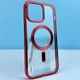 Чехол Wave Sides Chrome Case MagSafe Box iPhone 16 Red - изображение 1