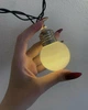 Светодиодная гирлянда "Лампочки матовые" 5см, 20 LED, 7м, черный провод, Теплый белый - изображение 3