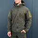 Форма B&L куртка з капюшоном + штани Softshell олива розмір 2XL - зображення 6