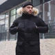 Зимова парка Intruder HotWint утеплена пухом чорна розмір S - зображення 8