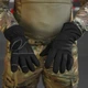 Тактичні рукавиці повнопалі Softshell на флісі чорні one size - зображення 2