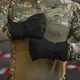 Тактичні рукавиці повнопалі Softshell на флісі чорні one size - зображення 3