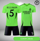 Форма футбольная детская Bellingham №5 Реал Мадрид (Real Madrid) 2025, р.22 рост- 125-135 см. (салатова) - изображение 1