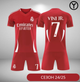 Форма футбольная детская Vini jr. №7 Реал Мадрид (Real Madrid) 2025, р.28 рост- 150-155 (червона) - изображение 1