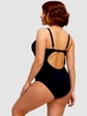 Жіночий злитий купальник Sisianna 253904-22 чорний 3XL - зображення 2