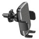 Автомобильный держатель для мобильного HOCO CA94 Polaris push-type air outlet car holder, Black - изображение 3