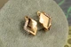 Серьги Xuping Jewelry Двойной ромб 1,5 см золотистые - изображение 2