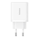 Блок живлення Швидка зарядка Мережевий Зарядний Пристрій Baseus Cube Fast Charger 2U+C 30W EU Cluster White - зображення 1