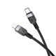 Кабель для зарядки і передачі даних HOCO X109 Energy silicone charging data cable USB Type-C - Lightning 3м Чорний - зображення 2