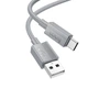 Кабель Hoco Type-C Favor charging data cable X107 |1m, 3A| серый - изображение 1