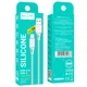 Кабель Hoco Type-C Assistant silicone charging data cable X101 |1m, 3A| black - зображення 8