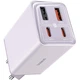 Блок питания Быстрая зарядка Сетевое зарядное устройство Baseus GaN6 Pro Fast 2C+2U 65W Cable Type-C to Type-C 100W(20V/5A) 1m Purple для iPhone iPad Samsung Lenovo Xiaomi Macbook - изображение 3