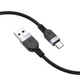 Кабель Hoco Type-C Energy silicone charging data cable X109 |3m, 3A| чорний - зображення 3