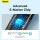Кабель Baseus Tungsten Gold Fast Charging Data Cable Type-C to Type-C |240W, PD3.1, 1m| черный - изображение 12