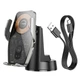 Тримач HOCO Traveler infrared RGB wireless fast charging Car holder (center console) HW27 |15W| black - зображення 1