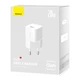 Блок питания Быстрая зарядка Сетевое Зарядное Устройство Baseus GaN5 Fast Charger(mini) 1C 20W EU White - изображение 5