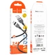 Кабель Hoco Lightning Energy silicone charging data cable X109 |3m, 2.4A| чорний - зображення 6