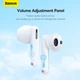 Наушники BASEUS CN Bowie WX5 True Wireless Earphones |BT5.3, 40/400mAh,ENC, 6.5h| белые - изображение 7