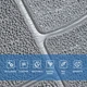 Самоклеящаяся декоративная 3D панель Sticker Wall камень серебро 700х700х6мм (153) SW-00000187 - изображение 4