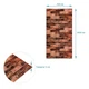 Панель стеновая в рулоне дизайнерская интерьерная 3D Sticker Wall R179-2-3 700ммx3,08мx2мм BROWN (кирпич) (D) SW-00002537 - изображение 4