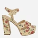 Женские босоножки Guess 146546588 38.5 Бежевые (1159819009) - изображение 1