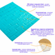 3D панель самоклеюча цегла Sticker Wall 700х770х5мм (002-5) Бірюза SW-00000084 - зображення 2