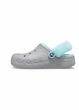 Зимові утеплені крокси Сабо Crocs Baya Lined Fuzz Strap Grey/Ice Blue M6/W8 (38)24.1-24.8 см - зображення 2