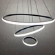 Люстра світлодіодна підвісна LUMINARIA EMILY 75W 3R APP 600х1100 BLACK/WHITE 220V IP20, LED світильник з пультом ДУ - зображення 2