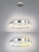 Люстра светодиодная подвесная LUMINARIA SOFIA 120W R CHROME/CLEAR 600/1000 APP 220V IP20, LED светильник с пультом ДУ - изображение 3