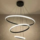 Люстра світлодіодна підвісна LUMINARIA EMILY 75W 3R APP 600х1100 BLACK/WHITE 220V IP20, LED світильник з пультом ДУ - зображення 6