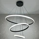 Люстра світлодіодна підвісна LUMINARIA EMILY 75W 3R APP 600х1100 BLACK/WHITE 220V IP20, LED світильник з пультом ДУ - зображення 7