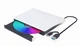 Оптический привод Gembird Gembird, White, DVD+/-RW, USB 3.1 / Type-C (DVD-USB-03-BW) - изображение 1