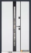 Двері ABWEHR 506 Nordi Glass вуличні (1200х2050 антрацит RAL 7021 Антрацит/Vinorit біла). Праві - изображение 2