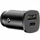 Автомобільний зярядний пристрій Baseus Square Metal 1USB+Type-C QC (5A) (PPS-30W-MAX) (CCALL-AS01) Black - зображення 6