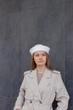 Панама матроса с шерсти D.Hats молочного цвета с разрезом - изображение 7