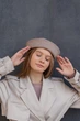 Панама матроса с шерсти D.Hats кофейного цвета с разрезом - изображение 7