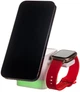 Беспроводная зарядная станция TheGeneral 3 в 1 QuikLink 15 Вт Fast Charger Белая (40051119-08) - изображение 8