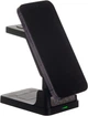 Беспроводная зарядная станция TheGeneral 3 в 1 FlashCharge 15 Вт Fast Charger Черная (40051219-01) - изображение 5