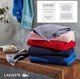 Полотенце хлопковое Lacoste банное 137x76 см Голубое (1159820087) - изображение 3