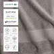 Полотенце хлопковое Lacoste банное 137x76 см Серое (1159820079) - изображение 2