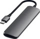 Адаптер Satechi Aluminum Type-C Slim Multi-Port Adapter 4K Space Gray (ST-CMAM) - зображення 1